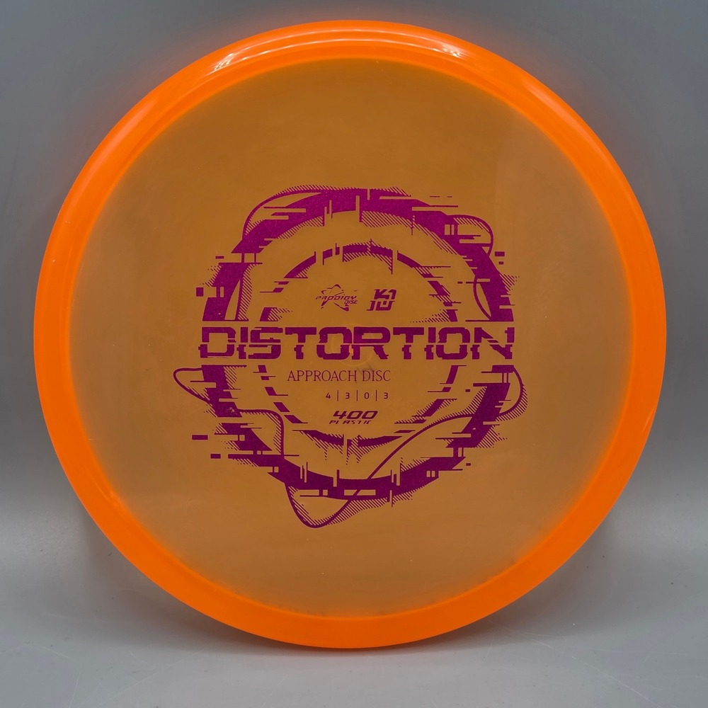 Prodigy Disc Golf Disc 174g Orange Distortion 400 Plastic Approach KJ USA